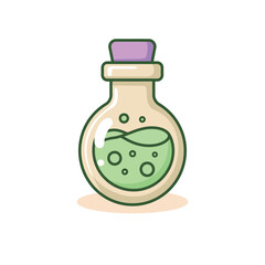 illustration of a magic potion bottle.