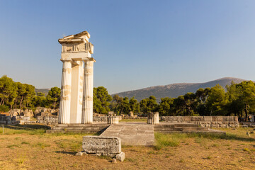 Sanctuary of Asclepius at Epidaurus on Peloponnese peninsula, Greece