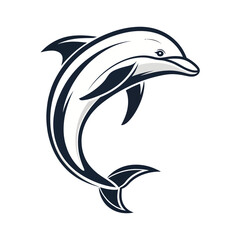 Naklejka premium Graceful Dolphin Arc