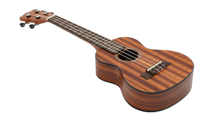 Fototapeta premium Shop ukulele instrument mahogany wood musical instrument hawaiian on transparent background
