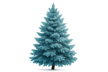 Blue spruce evergeen tree for christmas and winter season, celebrating holiday spirit and nature