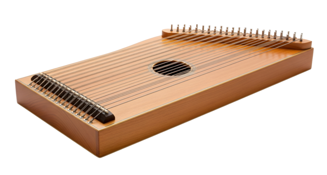 Buy zither instrument traditional stringed musical instrument on transparent background