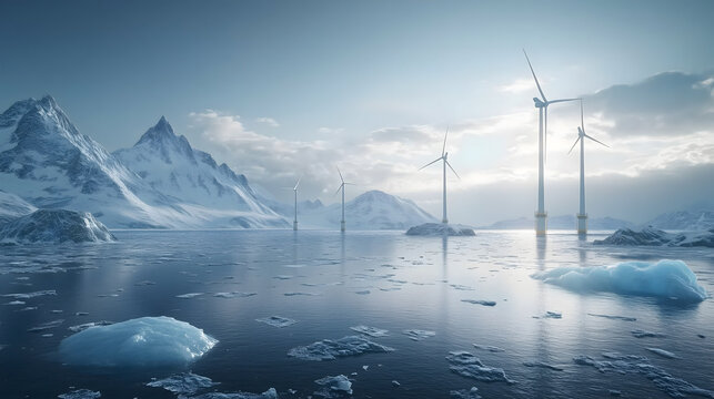 Glacier Wind Power Generation - Powered by Adobe