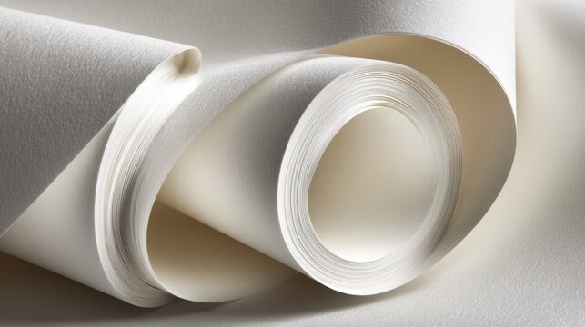 Closeup medium shot highlighting matte photo paper texture with clear focus on nonreflective surface details soft blurring emphasizes simplicity and quality.