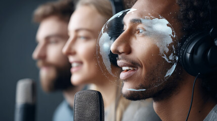 Global podcast connection with diverse perspectives and innovative communication