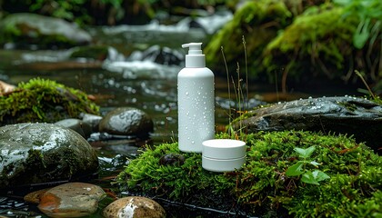Pure Skincare in a Natural Stream
