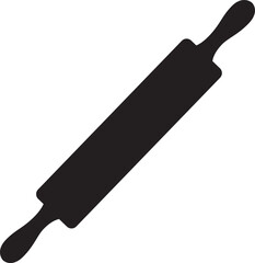 Rolling Pin Silhouette Vector Design