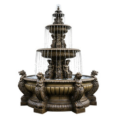 Obraz premium fountain isolated on white background