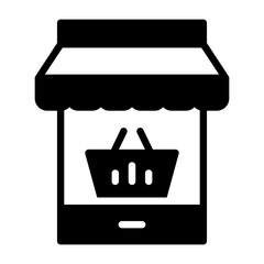 E-commerce Store Vector Icon