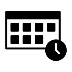 Calendar Scheduling Vector Icon