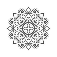 Floral Mandala Design for Spiritual and Peaceful Spaces
