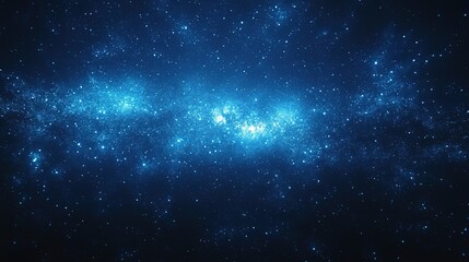 Fototapeta premium Blue Starry Galaxy Space Background for Design and Digital Projects