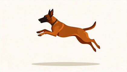 Dynamic Dalmatian in Flight
