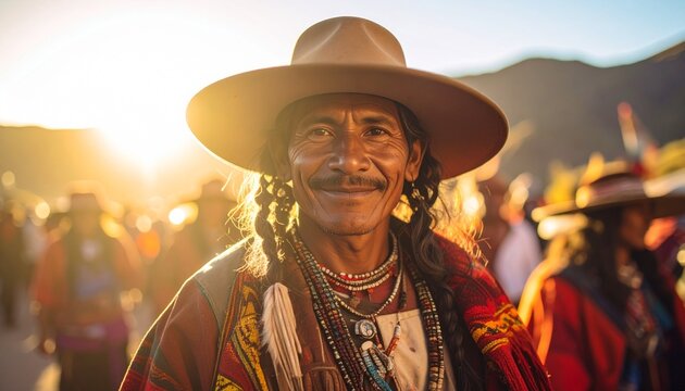 Peruvian festival ceremonial communities costumes, indigenous Incan sun heritage traditional rituals, Inti honoring Raymi