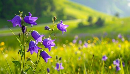 Radiant Meadow Blooms in Sunlight
