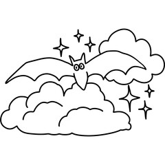 Halloween cute spooky hand drawn 