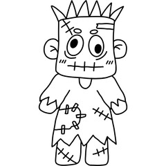 Halloween cute spooky hand drawn 