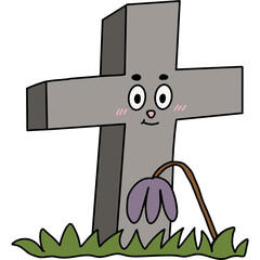 Halloween cute spooky hand drawn 