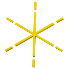 3D Sparkle Star Icon