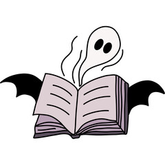 Halloween cute spooky hand drawn 