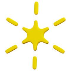 3D Sparkle Star Icon