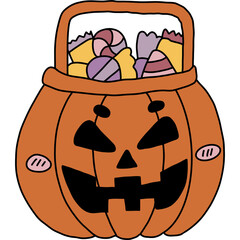 Halloween cute spooky hand drawn 