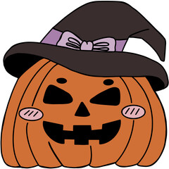 Halloween cute spooky hand drawn 