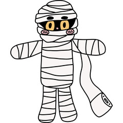 Halloween cute spooky hand drawn 