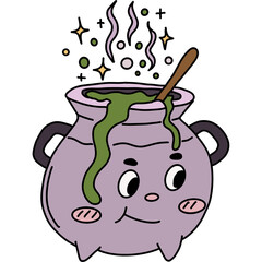 Halloween cute spooky hand drawn 