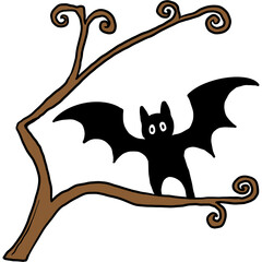 Halloween cute spooky hand drawn 