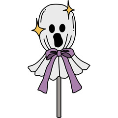 Halloween cute spooky hand drawn 