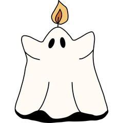 Halloween cute spooky hand drawn 