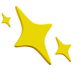 3D Sparkle Star Icon