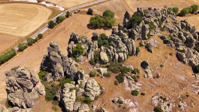 Aerial videos of the Anatolian Phrygian Valley Avdalaz Castle