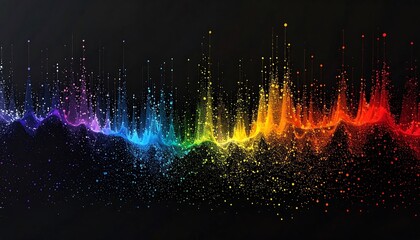 Dynamic Spectral Flow of Particles on Dark Background