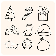 Bold and Simple Christmas Doodles