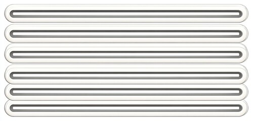 Obraz premium Abstract horizontal lines with rounded ends