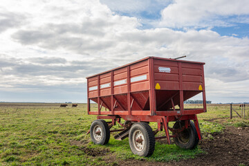 tractor in field