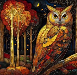 owl in the night