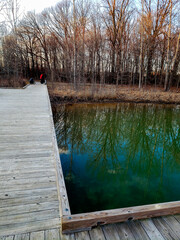 Karrer Pond, Red Trabue Nature Preserve in Late Winter, Dublin, Ohio