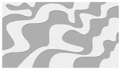 Abstract Monochrome Wavy Amorphous Pattern Background with Grain Texture