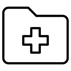 Obraz premium medical folder icon