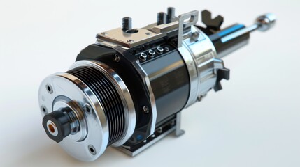 White Background Auto Parts Precision: Showcasing Intricate Details, Smooth Finishes, and Accurate Dimensions of Engine Components, Brake Parts, and Electrical Assemblies – Ideal Visuals for Automotiv