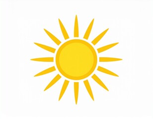 Fototapeta premium Minimal sun icon