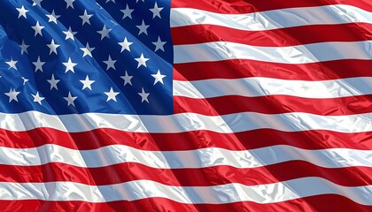 Naklejka premium Waving patriotic United Flag