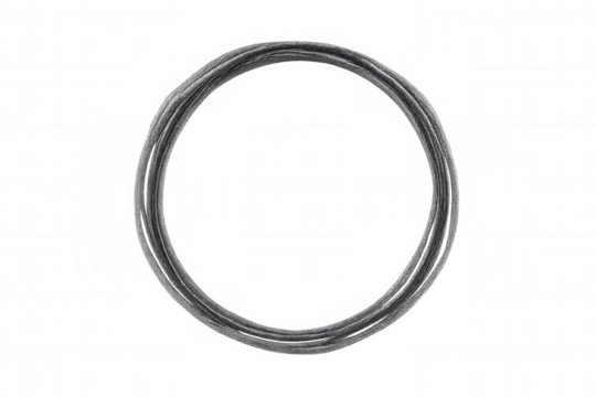 Hand drawing black circle creating a textured frame element, perfect as a graphic design asset. Transparent background
