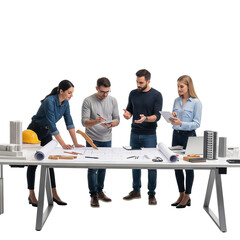 group of business people working together