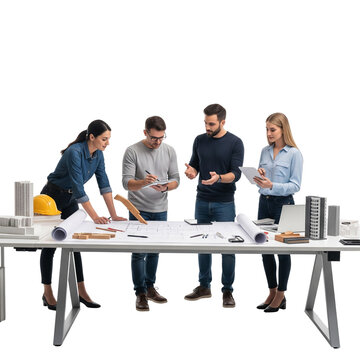 group of business people working together