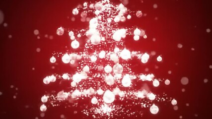Abstract christmas tree bokeh design - Powered by Adobe