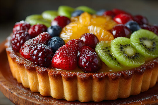 nFruits pie also known as pie buah is a baked desser